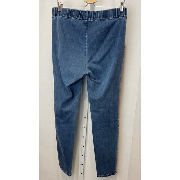 SOFT SURROUNDINGS Size M Tall MT Pull On Skinny Jeans Stretch Denim 44848 Blue - Picture 2 of 7